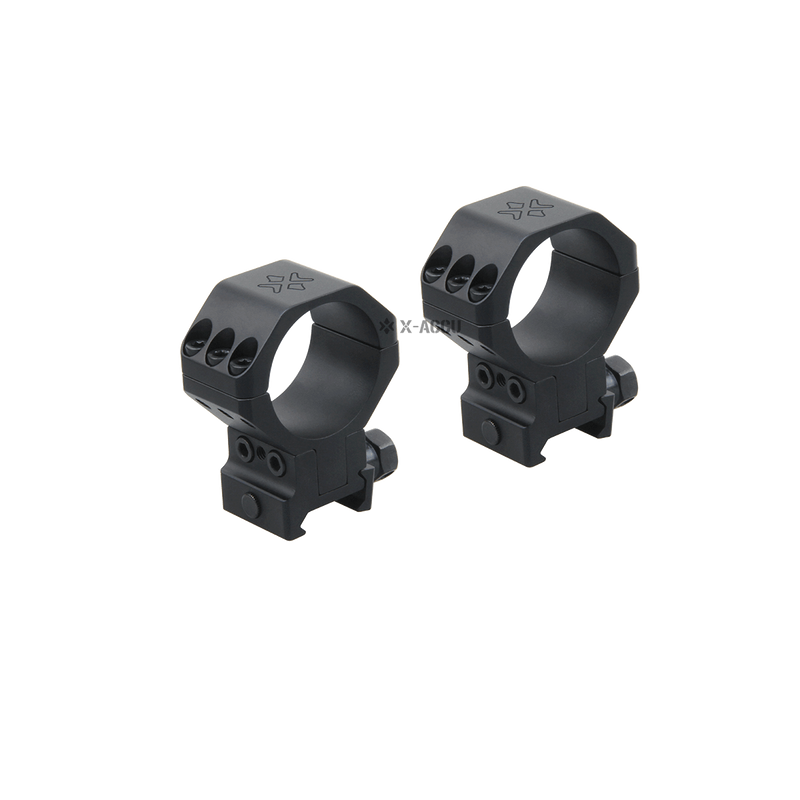 Load image into Gallery viewer, 30mm X-Accu 1.25" Medium Profile Picatinny Scope Rings