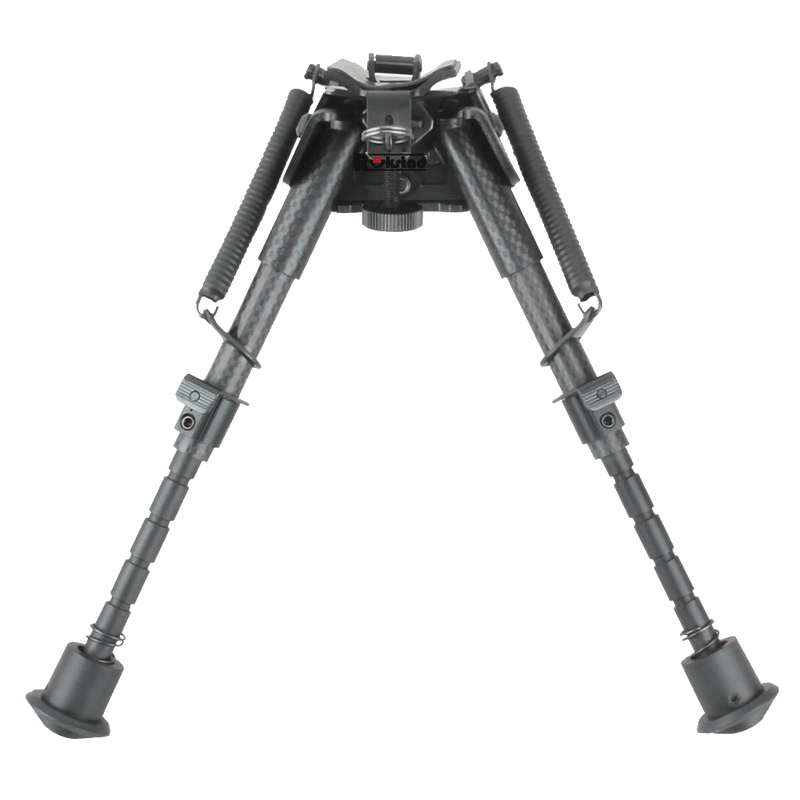 Load image into Gallery viewer, Carbon Fibre 6-9" Swivel Spring Bipod