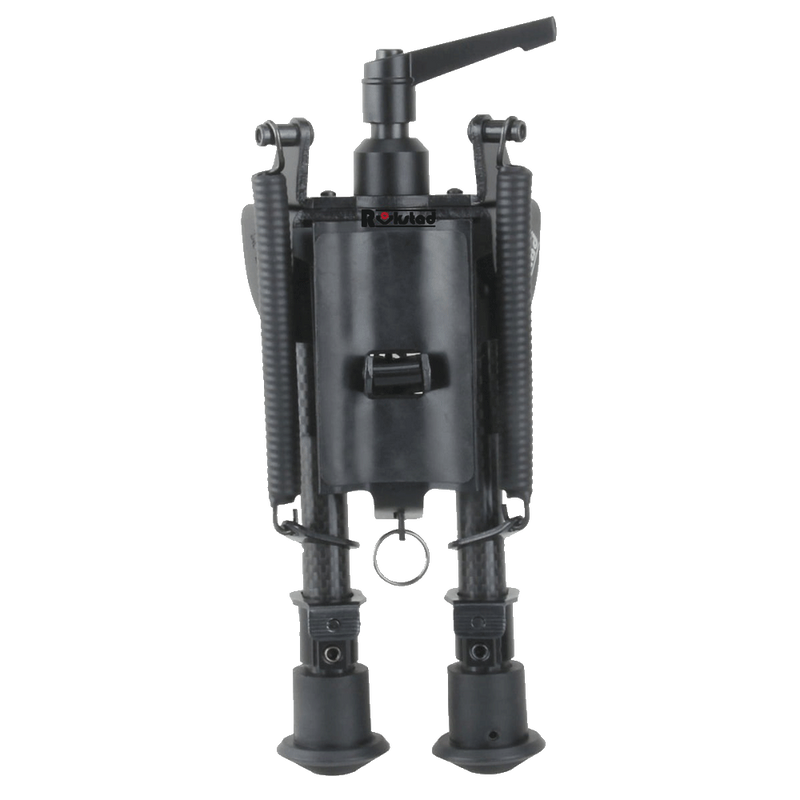 Load image into Gallery viewer, Carbon Fibre 6-9" Swivel Spring Bipod