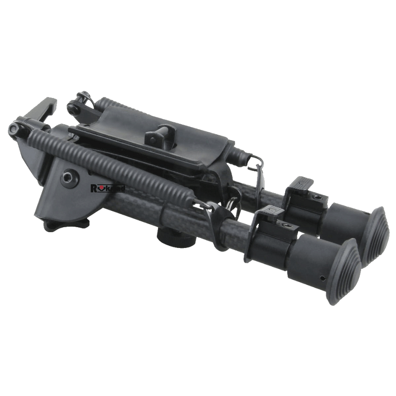 Load image into Gallery viewer, Carbon Fibre 6-9" Swivel Spring Bipod