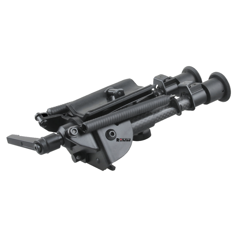 Load image into Gallery viewer, Carbon Fibre 6-9" Swivel Spring Bipod