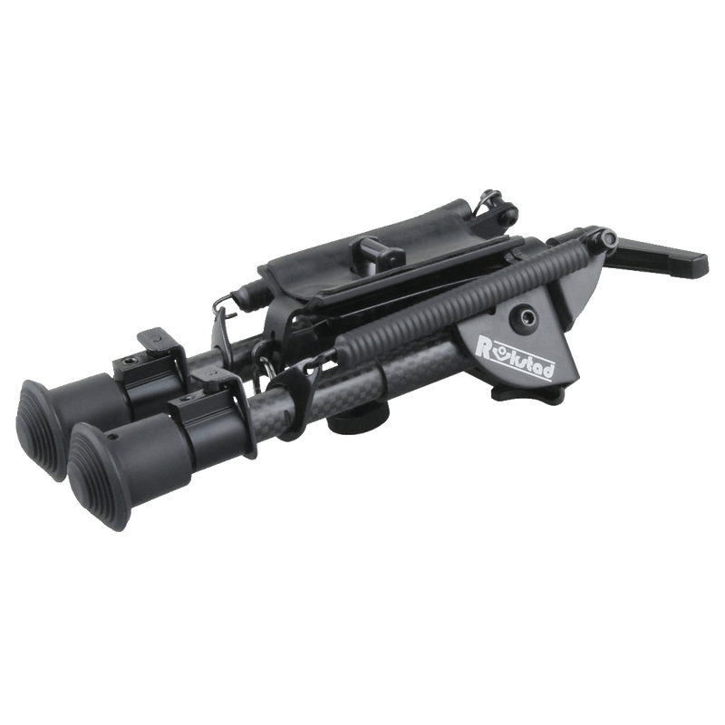 Load image into Gallery viewer, Carbon Fibre 6-9" Swivel Spring Bipod