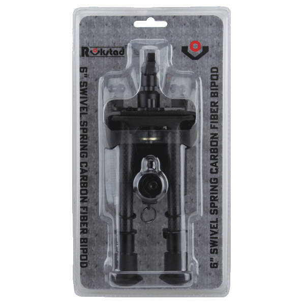 Load image into Gallery viewer, Carbon Fibre 6-9" Swivel Spring Bipod