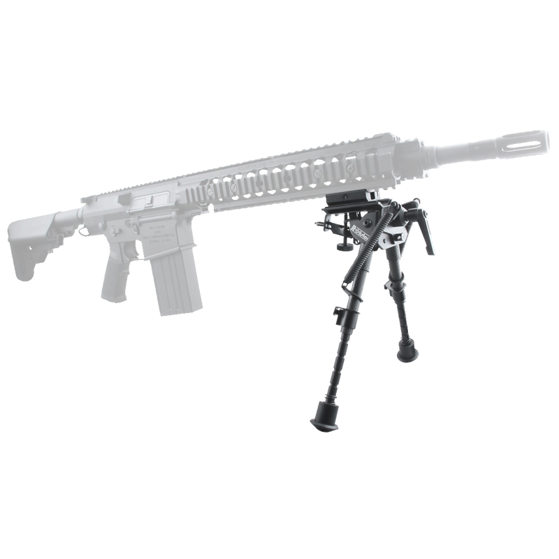 Load image into Gallery viewer, Carbon Fibre 6-9" Swivel Spring Bipod