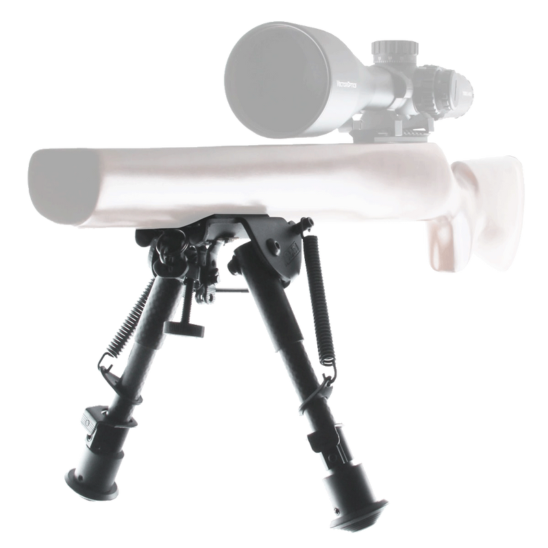 Load image into Gallery viewer, Carbon Fibre 6-9" Swivel Spring Bipod