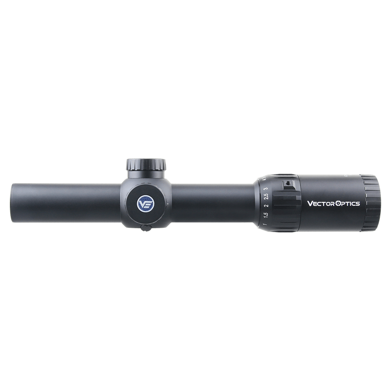 Load image into Gallery viewer, Vector Constantine 1-10x24 Fiber Dot Reticle