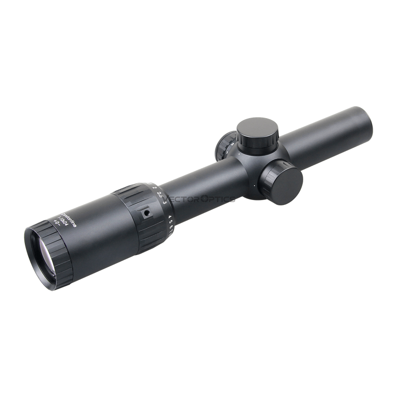 Load image into Gallery viewer, Vector Constantine 1-10x24 Fiber Dot Reticle