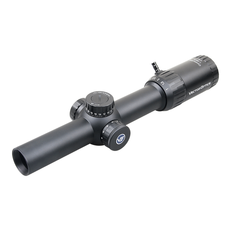 Load image into Gallery viewer, Vector Constantine 1-10x24 Fiber Dot Reticle