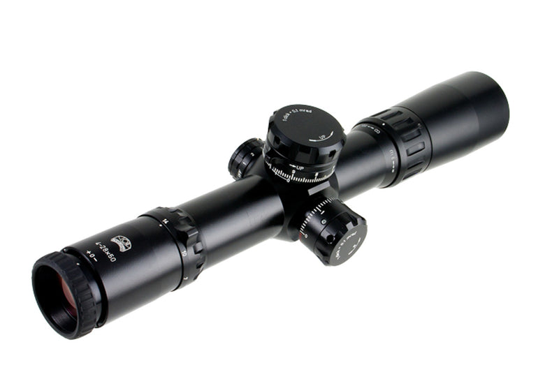 Load image into Gallery viewer, Valdada 4-28X50 40MM RECON TACTICAL FFP, MIL/MIL, XTREME X1 ILLUM. RETICLE
