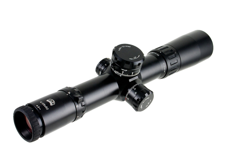 Load image into Gallery viewer, Valdada 4-28X50 40MM RECON TACTICAL FFP, MIL/MIL, XTREME X1 ILLUM. RETICLE