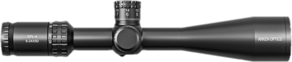 Load image into Gallery viewer, Arken EPL4 6-24×50 FFP MIL VPR Illuminated Reticle with Zero Stop – 30mm Tube