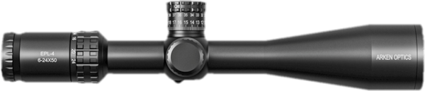 Load image into Gallery viewer, Arken EPL4 6-24x50 FFP MOA VHR Illuminated Reticle with Zero Stop - 30mm Tube