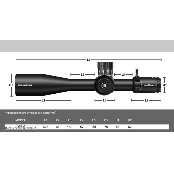 Load image into Gallery viewer, DISCOVERYOPT XED 6-36X56SFIR FFP-MRAD
