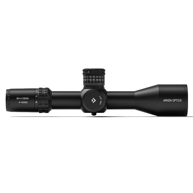Load image into Gallery viewer, Arken SH4 4-16X50 GEN2 FFP MIL VPR Illuminated Reticle with Zero Stop - 34mm Tube