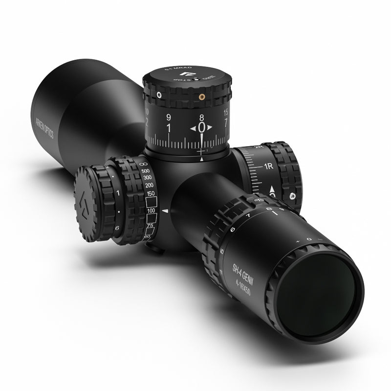 Load image into Gallery viewer, Arken SH4 4-16X50 GEN2 FFP MIL VPR Illuminated Reticle with Zero Stop - 34mm Tube