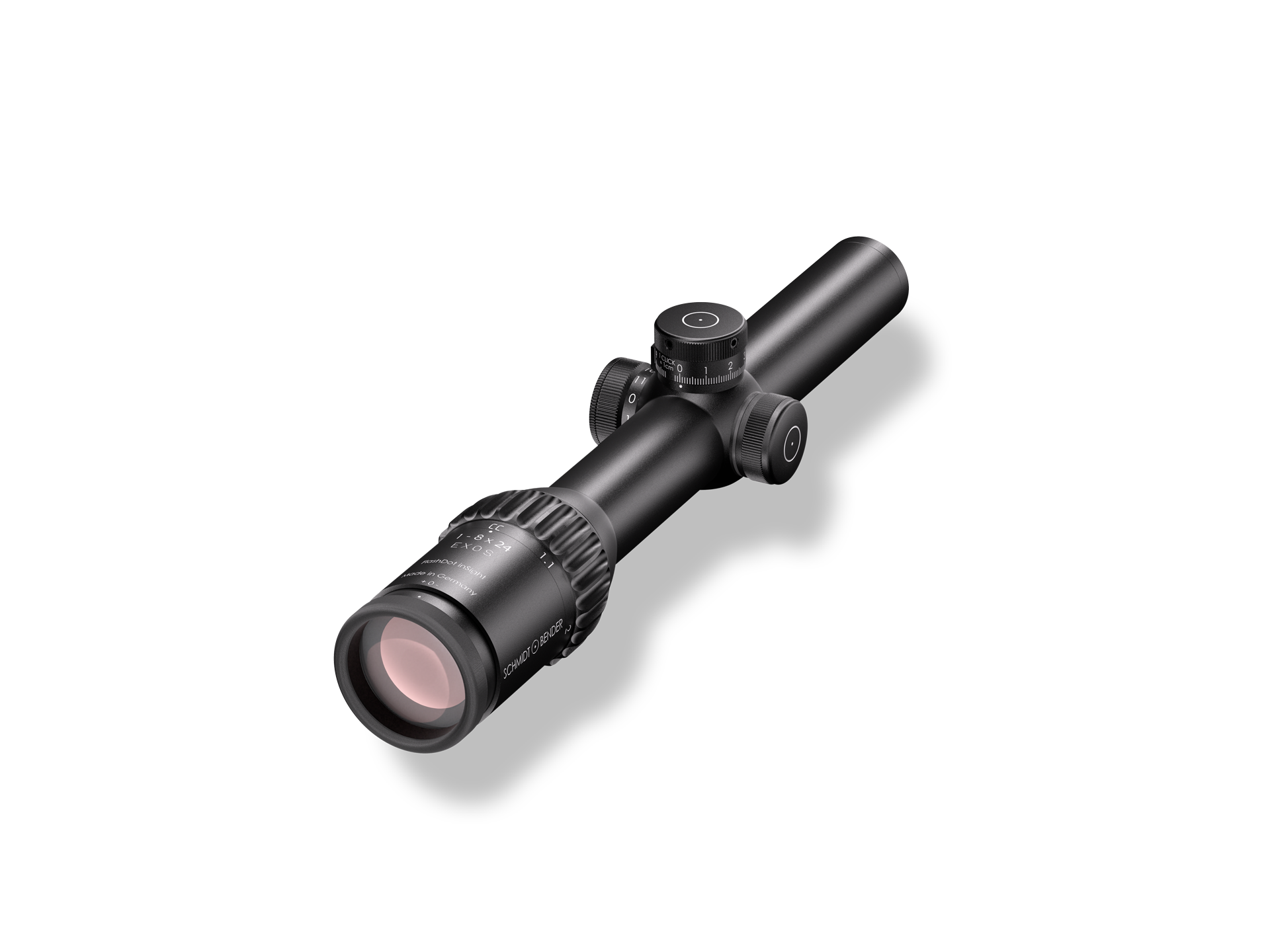 Schmidt and Bender 1-8x24 Exos LM FD7 TMR 1cm cw ASV II LT