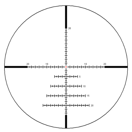 Valdada 12-52X56 40MM SFP TERMINATOR TARGET MOA/MOA, XTREME X1 ILLUM.