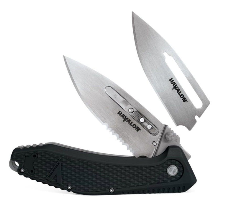 Load image into Gallery viewer, Havalon EDC Redi-Lock Assisted Folding Knife - Black, 3&quot;

