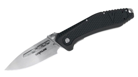 Havalon EDC Redi-Lock Assisted Folding Knife - Black, 3