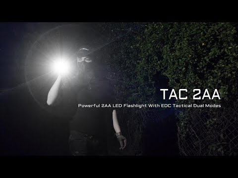 Load and play video in Gallery viewer, Acebeam TAC 2AA Flashlight- 1600 lumens/181m