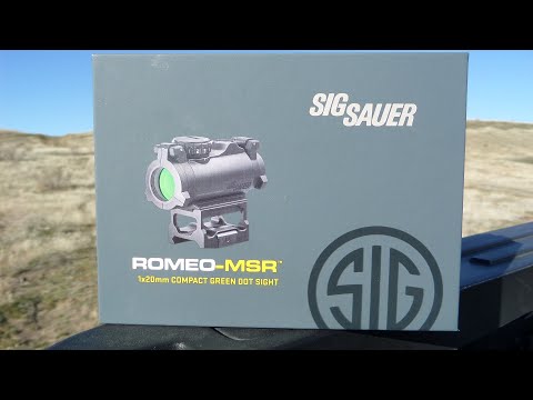 Load and play video in Gallery viewer, Sig Sauer Romeo-MSR 1X20mm Compact Red Dot Sight - 2MOA, Black
