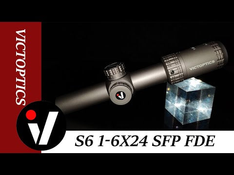 Load and play video in Gallery viewer, Victoptics S6 1-6x24i LPVO Burnt Brown / Black