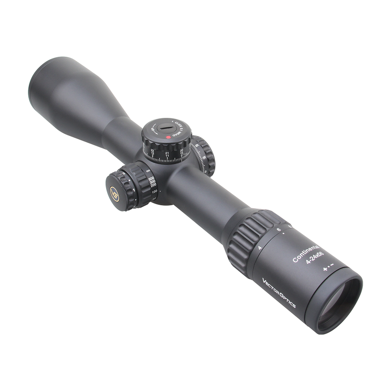 Load image into Gallery viewer, Vector Continental 34mm x6 4-24x56 MBR FFP Ranging (incl. bubble level, rings and torque wrench)