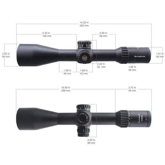 Vector Continental 34mm x6 4-24x56 MBR FFP Ranging (incl. bubble level, rings and torque wrench)