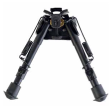 Load image into Gallery viewer, Rudolph Swivel Bipod - Black Aluminium 6&quot;-9&quot;

