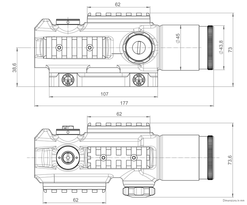 Load image into Gallery viewer, Kahles K4i 4x30 ABS Circle Dot