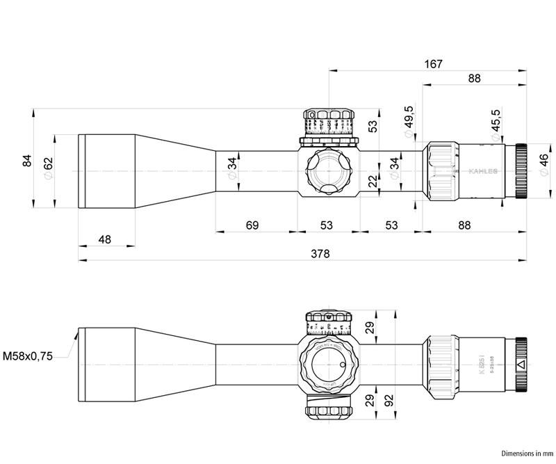 Load image into Gallery viewer, Kahles K525i CCW 5-25x56 / MOAK
