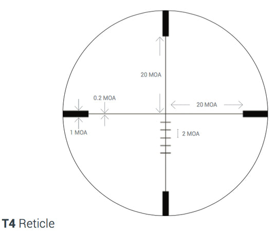 Rudolph Hunter HD - H2 4-16X42 25MM tube with T4 Reticle