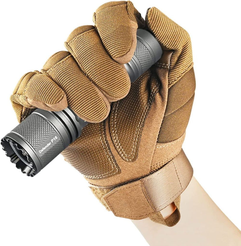 Load image into Gallery viewer, Acebeam P16 Defender Dual Tail Switch Tactical Flashlight - 1800 Lumens, Grey