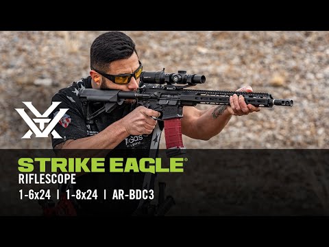 Load and play video in Gallery viewer, Vortex Strike Eagle® 1-8X24 AR-BDC3 (MOA) | 30 mm Tube SFP