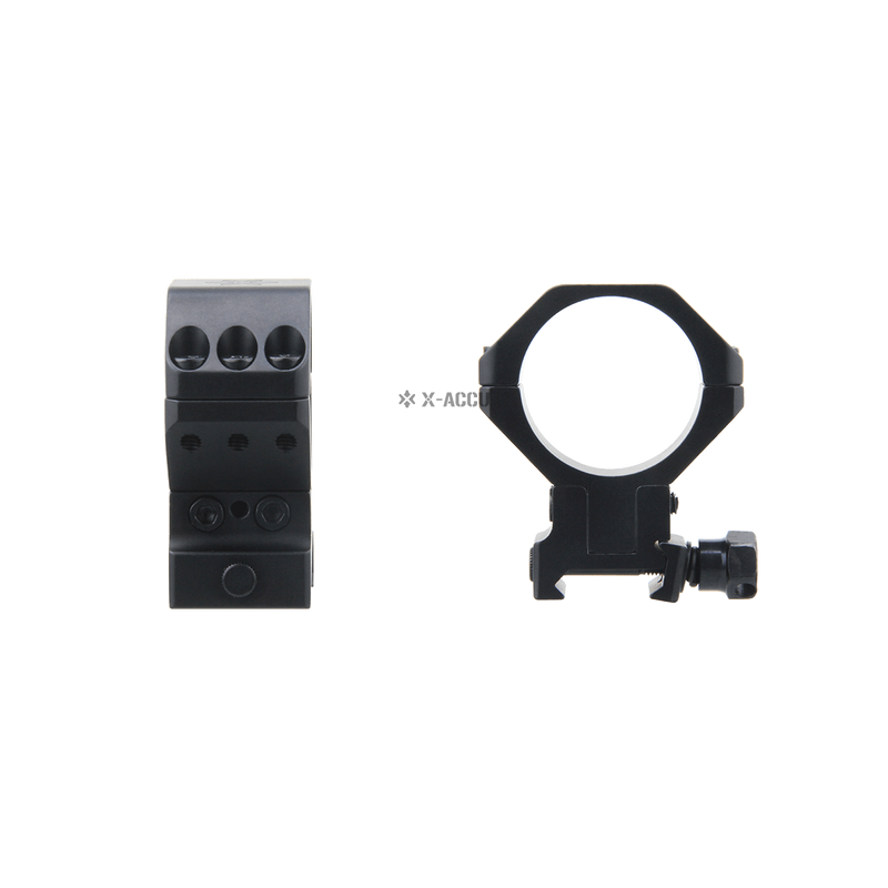 Load image into Gallery viewer, X-ACCU 34mm Adjustable Elevation Picatinny Rings
