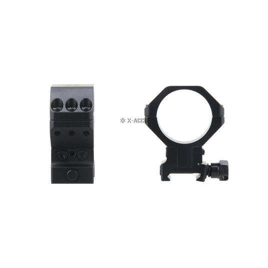 X-ACCU 34mm Adjustable Elevation Picatinny Rings