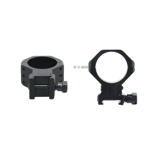 X-ACCU 34mm Adjustable Elevation Picatinny Rings
