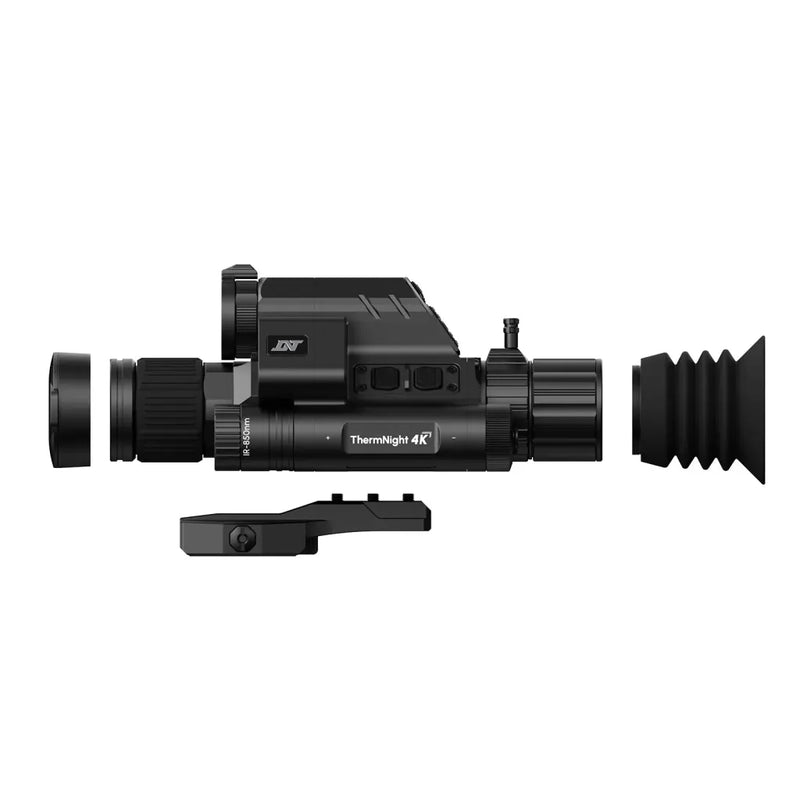 Load image into Gallery viewer, DNT Optics TNC4K219R – ThermNight 4K Thermal &amp; Night Vision Multispectral Scope with LRF, Ballistic Calculator, Charger and Batteries

