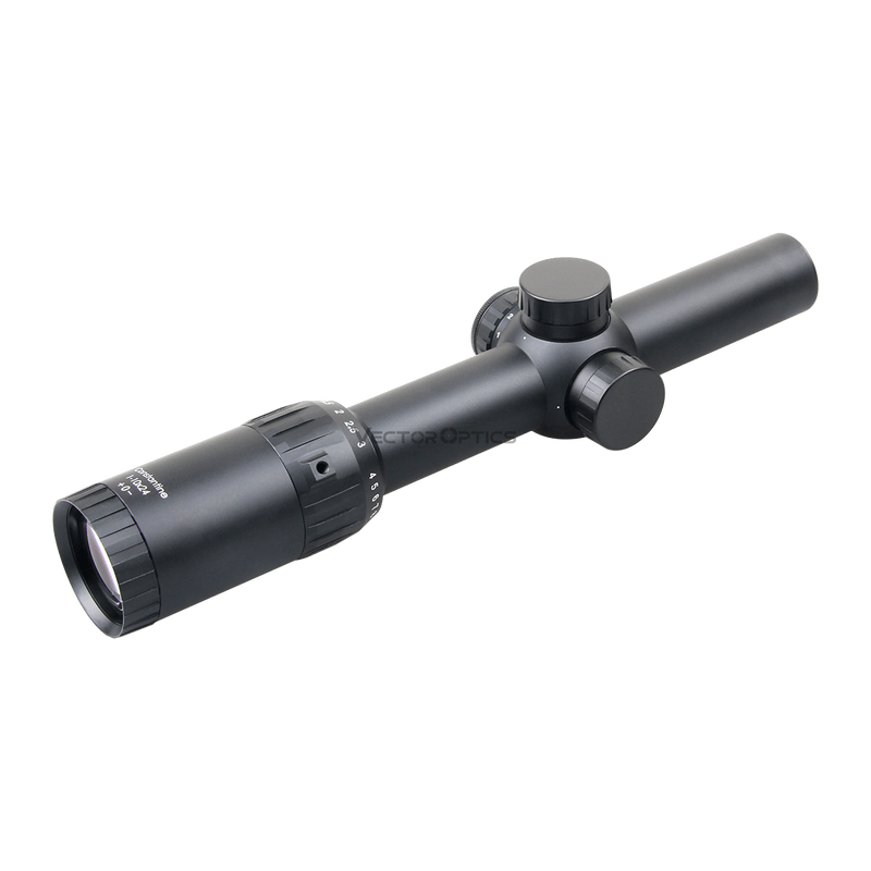 Load image into Gallery viewer, Vector Constantine 1-10x24 Fiber Dot Reticle
