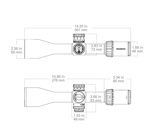 Tauron 5-25x56 HD MIL FFP Rifle Scope PRS Model: SCFF-71