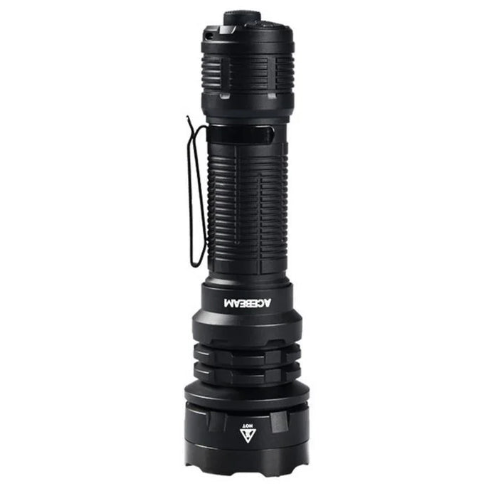 Acebeam P17 Tactical Flashlight- 4900 Lumen/445m (Powerful Dual-Switch Flashlight)- BLACK