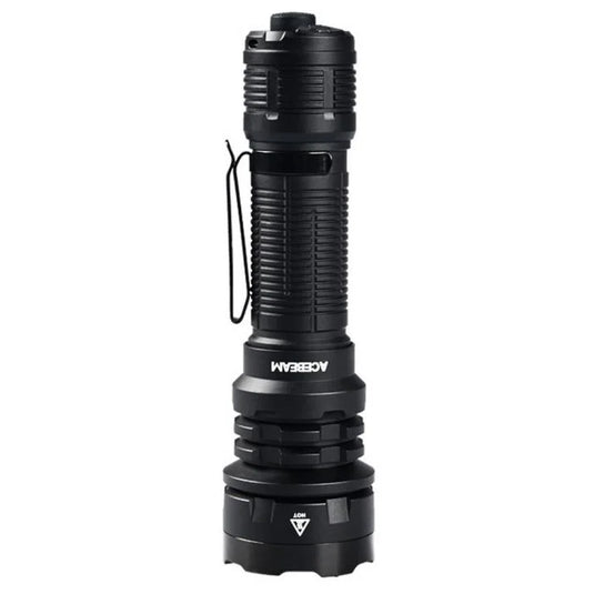 Acebeam P17 Tactical Flashlight- 4900 Lumen/445m (Powerful Dual-Switch Flashlight)- BLACK