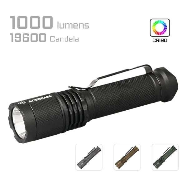 Acebeam TAC AA Flashlight-1000 lumen/280m