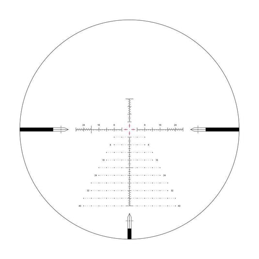 Arken EPL4 6-24x50 FFP MIL VHR/VPR Illuminated Reticle with Zero Stop - 30mm Tube