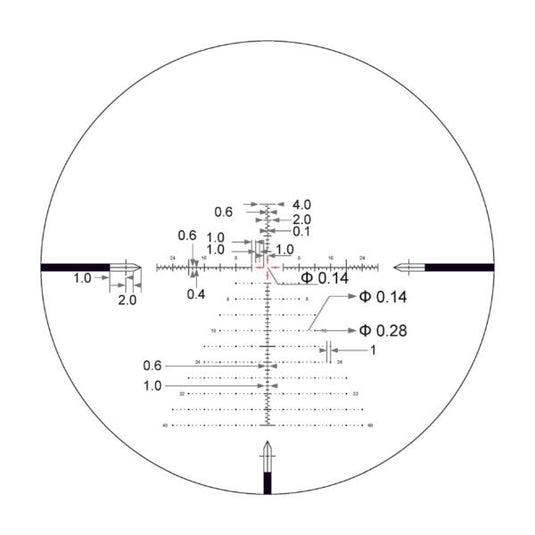 Arken EPL4 6-24×50 FFP MOA VPR Illuminated Reticle with Zero Stop – 30mm Tube