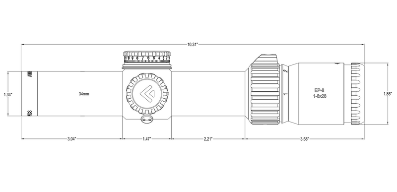 Load image into Gallery viewer, Arken Optics EP8 1-8×28 FFP MOA
