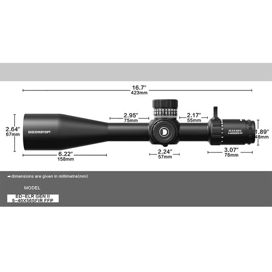 DISCOVERYOPT ED-ELR GEN II 5-40X56SFIR FFP