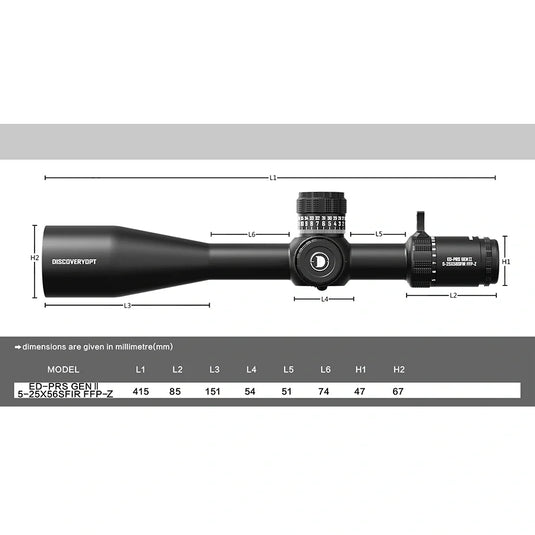 DISCOVERYOPT ED-PRS GENⅡ 5-25X56SFIR FFP
