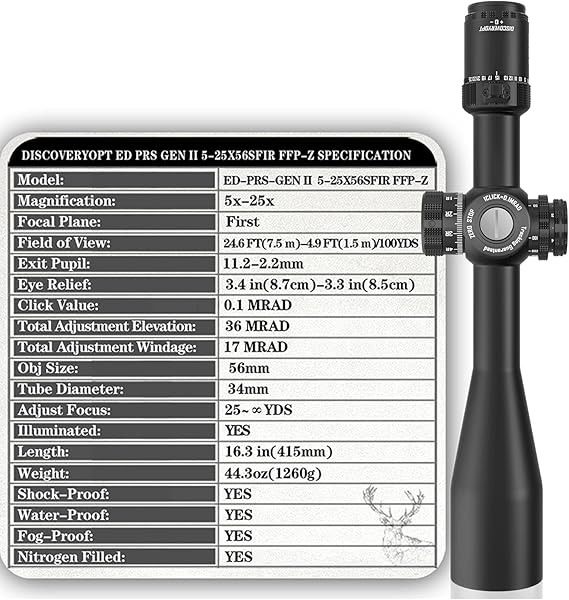 Load image into Gallery viewer, DISCOVERYOPT ED-PRS GENⅡ 5-25X56SFIR FFP
