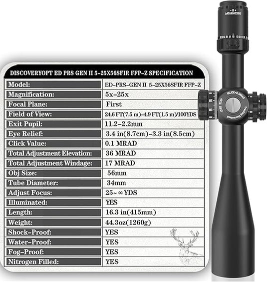 DISCOVERYOPT ED-PRS GENⅡ 5-25X56SFIR FFP